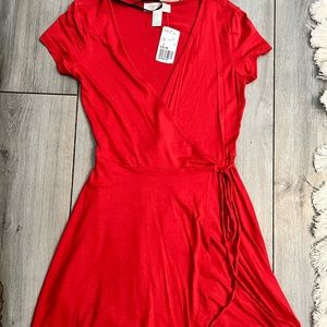 Forever 21 red wrap dress